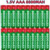 SMARTOOOLS NUOVA batteria ricaricabile da 8800 mAh Batteria di alcalinità AAA Batteria AAA da 1,5 V per orologi Mouse Computer Giocattoli così via