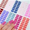 MAFANAILS 16 strisce rosa rosa decalcomanie per unghie in gel semicurato lampada UV/Led adesivo per smalto gel cursori adesivi involucri per unghie a copertura totale a lunga durata