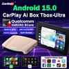 CarlinKit Android 15 Ultra SM6350 8G + 256GB/128GB CarPlay Ai Box per Netflix YouTube FOTA Aggiornamento Wireless Android Auto Smart Box