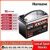 Humsienk 12V 100Ah Batteria incorporata al litio ferro fosfato 100A BMS per camper/furgoni/motore da traina/carrello da golf/campeggio/UL 1973