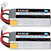 HRB POWER Batteria Lipo HRB 6S 6000mah XT60 XT90 EC5 50C 22.2V Batteria Lipo RC per Quadcopter Aereo Auto Camion 500 600 Elicottero
