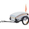 NONE SucceBuy Carrello per bicicletta pieghevole per rimorchio da carico per bici da 100 libbre con copertura impermeabile e riflettori sicuri per ruota per bici da 22"-28"
