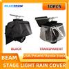 Blueshow Copertura antipioggia a testa mobile con fascio LED da 10 pezzi Luce par a LED Uso in pioggia Cappotto da neve Coperture impermeabili con cristallo trasparente