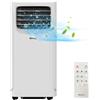 Shinco Climatizzatore mobile SHINCO con tubo di scarico, 9000BTU, 2,6 kW, raffreddamento, ventilazione e deumidificazione, condizionatore d'aria mobile