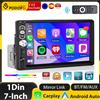 podofo(汽摩配) Podofo Autoradio 1 Din Carplay Android Auto Multimedia Player schermo da 7 pollici ingresso FM AUX Bluetooth MirrorLink Autoradio universale