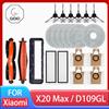 GIOIO Per Xiaomi Robot Aspirapolvere X20 Max / D109GL Parti di Accessori Spazzola Principale Spazzola Laterale Filtro Hepa Mop Panno Sacchetto per la Polvere di Ricambio