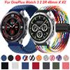 NONE Cinturino con fibbia magnetica in tessuto di nylon da 22 mm per OnePlus Watch 3 2 2R Bracciale ad anello intrecciato per Oppo Watch 4Pro X X2/OnePlus 46mm Band