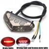 NONE Mini Luce LED Posteriore per Targa Moto 12V, Luce Freno per Dirt Bike, ATV, Chopper, Scooter, Cruiser, Moto