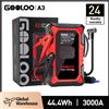 GOOLOO A3 Jump Starter con compressore d'aria, batteria per auto portatile da 3000 A (9,0 gas/6,5 litri diesel) con spegnimento automatico 150 PSI Ti