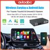 AUTOABC Wireless Carplay Android Auto per TOYOTA Touch2 Entune2.0 Highlander Tundra Sienna Prius Yaris Camry CHR Modulo Decodificatore