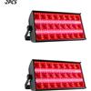 HYULIGHTS 2PCS 300W LED Fascio e stroboscopio RGBW 48 Partizione Luce stroboscopica 24PCS 8000K Strobe DMX Super Bright Dj Wash Bar Effetti di illuminazione scenica