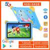 BDF Tablet per bambini da 7 pollici 5G con motivo a cartoni animati PC Android per l'apprendimento educativo con custodia a prova di bambini Tablet da 4000 mAh