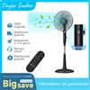 Taylor Swoden Ventilatore da pavimento silenzioso Taylor Swoden, ventola CC 25 dB con telecomando, 3258,6 m3/h, 28 velocità, 7 pale, 40 W, timer 12 ore, anti-zanzara,