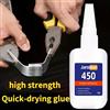 loansan 5Sec Super Colla Forte Legame per Scarpe/Vetro/Metallo/Legno/Plastica, Ceramica Ad Asciugatura Rapida Resistenza Industriale Adesivo Istantaneo