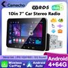 Camecho 4 + 64G Android 1 Din Autoradio 7 ''Schermo IPS Lettore Multimediale Wireless Carplay Android Auto GPS Stereo Wifi Mirrorlink