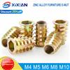 EN XIXIAN Mobili in lega di zinco E-Nut M4 M5 M6 M8 M10 Inserti per la lavorazione del legno Dado Inserto filettato Dadi Filettatura interna ed esterna Dado per letto