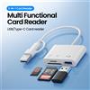 NONE Lettore di schede multifunzione USB/Tipo C 3 in 1 Schede OTG SD TF Convertitore lettore di schede di memoria USB per MacBook Laptop Samsung