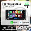 Barlckxs Wireless Carplay Android Auto Android Car Multimedia 2 Din Radio per Toyota Celica 2000-2005 Unità principale GPS WIFI 7 "Schermo Stereo