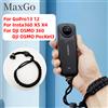 MaxGO Cinturino da polso per DJI OSMO 360 GoPro Insta360 X5 X4 Accessorio per fotocamera DSLR - Cordino con cinturino in corda anti-smarrimento con supporto a vite da 1/4"