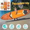 FunWater SUPFW50A Tavola SUP gonfiabile da 11'6 pollici, capacità 200 kg | Sistema a tripla pinna, terrazza in EVA antiscivolo e bungee - 13,3 kg per Surf a