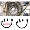 NONE 2X Auto Tappo Del Serbatoio Del Carburante Copertura Cavo Linea Anello di Corda Per Fiat 500 Grande Punto Bravo Doblo Per Alfa Romeo Parte di Auto