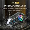 KONNWEI Y12 Pro Casco Moto Interfono Auricolare Bluetooth 5.4 Chiamata in Vivavoce 500M Per 2 Rider Intercomunicador Moto Interphone Musica