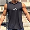 NONE Pullover da uomo di nuova tendenza estiva girocollo camicia con fondo in rete sport fitness nuoto camicia da corsa gilet senza maniche asciugatura rapida