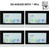 HIKVISION 1 pz - 4 pezzi HIKVISION Monitor da interno multilingue DS-KH6320-WTE1, POE 802.3af, app Hik-connect, WiFi, videocitofono