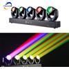 Ybeiyuan 5 teste XY Rotante 180W LED Fascio a testa mobile DJ Luce da discoteca DMX512 Controllo vocale Fascio RGBW + Laser verde per Party Bar Natale