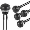 NONE 5PCS 12mm Interruttore a pulsante momentaneo On/Off Mini interruttore rotondo impermeabile 3A 125V AC per auto moto marine