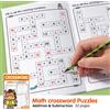 NONE Libro puzzle con parole incrociate matematiche per bambini, pratica l'aggiunta e il sottrazione entro 20, regalo di Natale