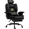 symino Sedia da gaming Symino, sedia da ufficio in stile divano in finta pelle scamosciata con poggiapiedi Sedia da ufficio regolabile in altezza, capacità 130 kg