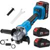 Smerigliatrice angolare elettrica senza spazzole da 125 mm Macchina da taglio a 3 velocità Cordless casa Utensili elettrici per la lavorazione del legno fai da te per batteria Makita 18V
