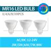 NONE 1-10 pz MR16 AC DC 12 V 24 V Faretto A LED Lampadina GU5.3 base 600lm 6 W Bombillas Luce Spot Sostituire 30 W 50 W Lampada Alogena Soggiorno