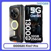 DOOGEE Fire 7 Pro 5G Telefono Rugged 32GB 256GB Doppia Luce da Campeggio 13000mAh Fotocamera 64MP Schermo 6.6\" Dimensity 6300 NFC Smartphone