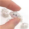 NONE 19mm 4 pezzi/8 pezzi paffuto nuvola sorridente perline di ceramica bianca fai da te per la creazione di gioielli braccialetti perline accessorie
