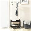 HOMCOM Poltrona HOMCOM con supporto stand-up in pelle sintetica acciaio 80L X 96W x 107H cm-Marrone
