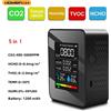 NONE HOMEFISH Misuratore Multifunzione 5in1 CO2, Tester Digitale di Temperatura e Umidità, Rilevatore di Anidride Carbonica, TVOC, HCHO