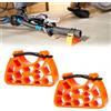 NONE Supporto Manubrio Bici Multifunzionale, Cavalletto Manubrio MTB per Manutenzione, Stabilizzatore Clip-On per Bicicletta, Accessorio Ciclismo