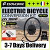 ESOULBIKE Kit di conversione per bici elettrica ESOULBIKE 72V 3000W con motore nel mozzo ruota posteriore per bici da 26-28 pollici 700C