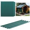 Outsunny Set Outsunny di 12 pannelli in acciaio zincato resistente agli agenti atmosferici, verde, chiaro. Un cartello di dimensioni 129L x 45l cm