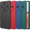 Foohly Custodia Flessibile in Silicone Liquido TPU per Honor Magic 8 Lite Magic8 Pro X9d 5G, Cover Protettiva Posteriore