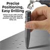 DAZZLEEX Punzone di Precisione con Localizzatore, Rompivetro, Utensile per Foratura su Legno, Vetro e Metallo, Strumento Manuale Automatico