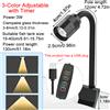 TUNFAN Faretto per acquario sudamericano da 3 W, timer di ciclo dimmerabile a 3 colori, lampada per acquario a LED zoomabile per illuminazione di messa a fuoco Aquascape Decor