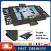 NONE Tavolo Portatile in Feltro per Puzzle - Pieghevole con Copertura e Supporto, Organizzatore con 6 Cassetti per Casa e Ufficio, per Puzzle e Materiali Creativi