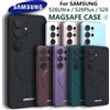 SAMSUNG Custodia di lusso in morbido silicone per MagSafe per Samsung Galaxy S26 Ultra S26 Plus S26Ultra S25 FE S24 S23 con copertura completa per obiettivo fotocamera