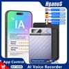 hganus Registratore Vocale AI Portatile Hganus con Controllo App, Batteria 64G, Trascrizione/Assomigliatura AI, App ChatGPT-4, Telefono BT 5.3