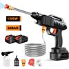 ELOOLE Idropulitrice Senza Fili da 1500W, Pistola a Spruzzo ad Alta Pressione per Lavaggio Auto, Compatibile con Batteria Makita 21V