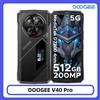 DOOGEE V40 Pro 5G Rugged, 36GB RAM + 512GB ROM, Dimensity 7300, Display FHD+ da 6.78'', Fotocamera da 200MP, Batteria da 8680mAh, NFC, Smartphone