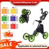CITYSPORTS PRO Carrello da Golf, Carrello da golf a 4 ruote, carrello da golf pieghevole con freno a pedale, maniglia antiscivolo